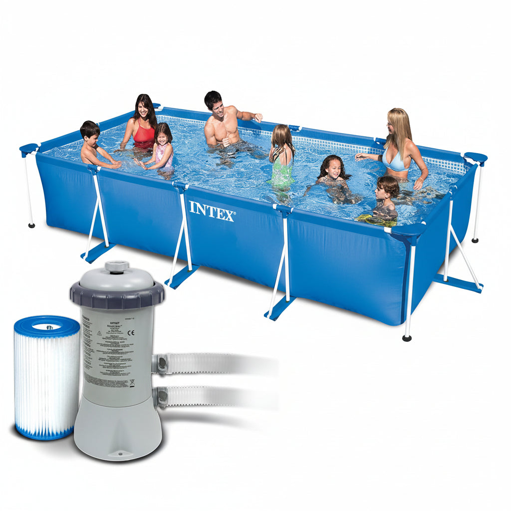 Intex Rectangular 3 in 1 Rectangular Pool with Pump 260 X 160 X 65cm ...