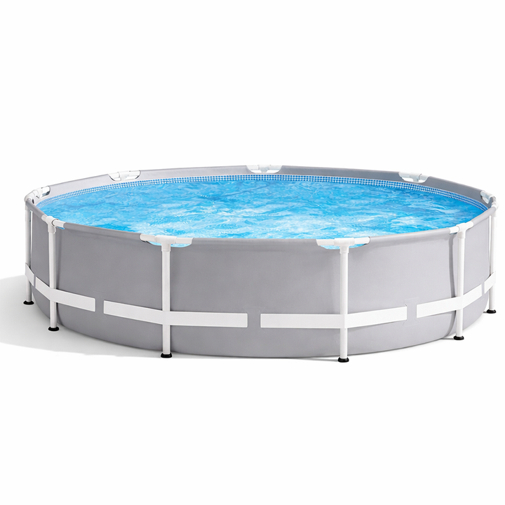 Prism Frame Pool Set with Filter Cartridge, Pump & Pool Cover 4-in-1 P ...